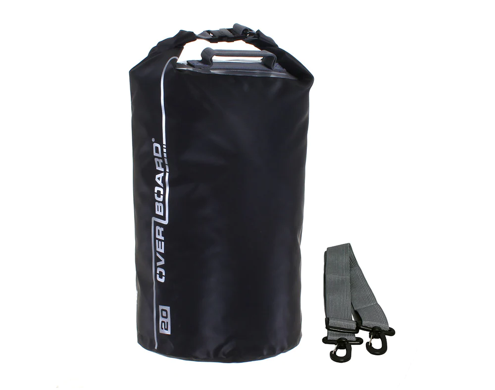 ob1005blk overboard waterproof dry tube 20 litres black overboard 20ltr dry bag