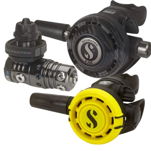 scubapro mk25 evo black tech /g260 black tech carbon regulator with r105 octo