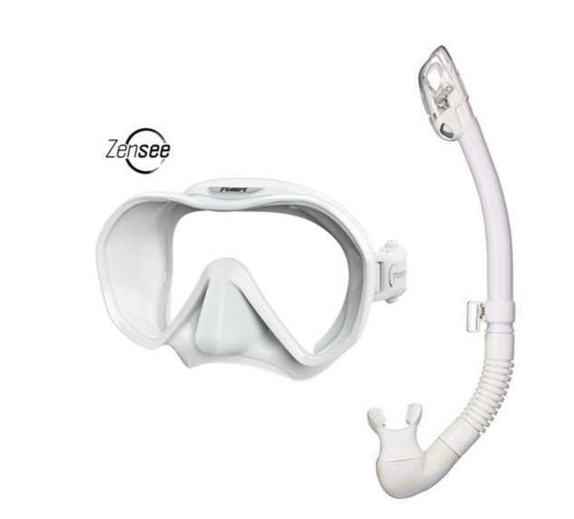 zensee white tusa ceos pro snorkel package