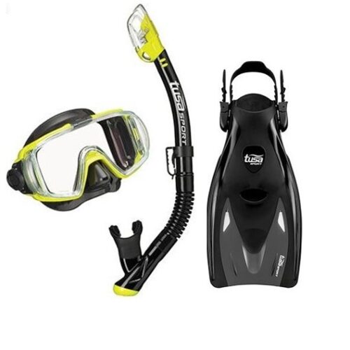 tusa visio tri ex adult snorkel package