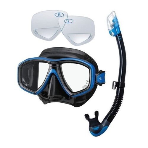 tusa ceos pro hyperdry elite ii snorkel with guage reader corrective reading lenses